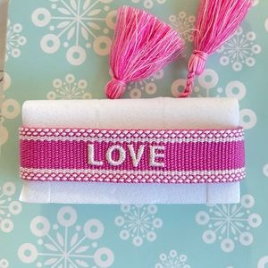 NEW!! love woven friendship bracelet! new!!